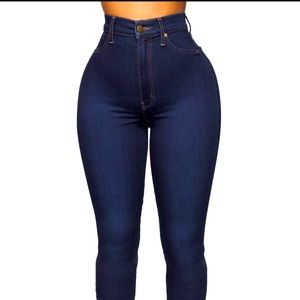 Fashion Nova high waisted jeans.
